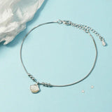 Copper Foot Chains Shell Pendant Anklet for Women