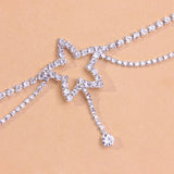RAKOL Star Double Layer Zircon Anklet for Women