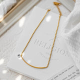 18K Plated Cubic Zirconia Anklet Chain