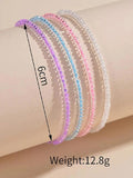 Colorful Beaded Anklet Set, 4pc Jewelry Gift