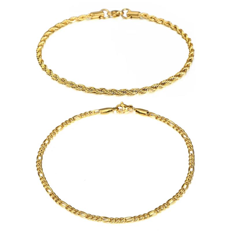 Stainless Steel Link Chain Anklet 10inch Beach Summer