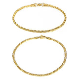 Stainless Steel Link Chain Anklet 10inch Beach Summer