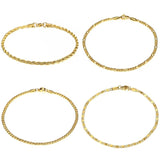 Stainless Steel Link Chain Anklet 10inch Beach Summer