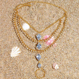 Stonefans Boho Beach Finger Anklet Toe Chain for Women