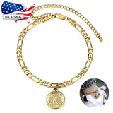 Initial Letter Pendant Charm Anklet Stainless Steel Anklet For Women