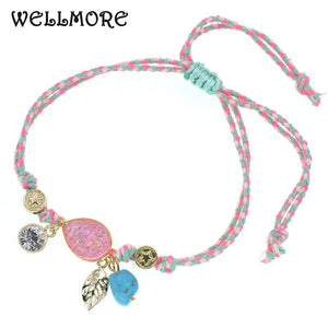 Bohemia Anklets for Women Lace-Up Charm Ankle Bracelet Foot Jew