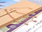 Bohemia Double Layer Butterfly Animal Charm Anklets For Women Titanium Steel