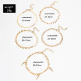 Sindlan 5Pcs Heart Anklets for Women Kpop Bracelet Jewelry