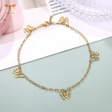 Paris Tower Charms Anklet Bracelets Thin Gold Chain Women Jewelry