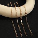 Sindlan Vintage Chain Anklet Bracelets Set Boho Crystal Geometric Summer Jewelry