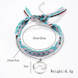 Bohemian Beach Yoga Anklet Set Woven Anklet for Women Charm Anklet