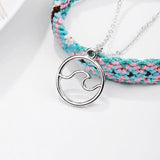 Bohemian Beach Yoga Anklet Set Woven Anklet for Women Charm Anklet