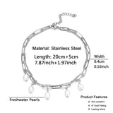Multilayer Baroque Pearl Anklet for Women