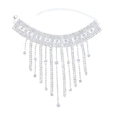 Tassel Water Drop Rhinestone Anklet
