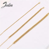 Tank Chain Anklet Stainless Steel Foot Jewelry