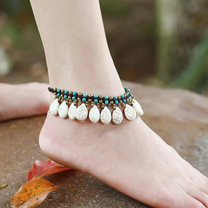 Boho Style Semi-precious Stones Anklets Retro Beach Sexy Anklets