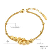 18K Plated Stainless Steel Link Chain Anklets For Women