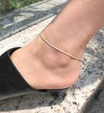 Boho Stainless Steel Snake Chain Anklet Women Jewelry