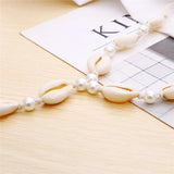 Shell Toe Chain Pearl Anklet Wedding Beach Body Jewelry Girl