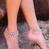 Beach Tennis Chain Anklet with Charms Pearl
