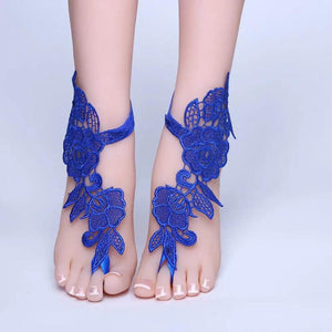 Lace Foot Chain Anklet Bridal Beach Wedding Sandals
