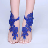 Lace Foot Chain Anklet Bridal Beach Wedding Sandals