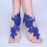 Lace Foot Chain Anklet Bridal Beach Wedding Sandals