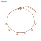 Bohemia Beach Charm Anklet Foot Jewelry Stainless Steel Chain & Link Anklets