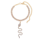 CZ Snake Anklet Women Beach Accessories Adjustable Chain Boho Foot Jewelry