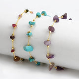 Lucky Eye Stone Bead Beach Anklet Adjustable Foot Chain Boho Jewelry