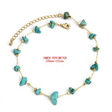 Lucky Eye Stone Bead Beach Anklet Adjustable Foot Chain Boho Jewelry