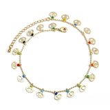 Evil Eye Charm Tassel Anklet Adjustable Foot Chain Bead Beach