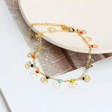 Evil Eye Charm Tassel Anklet Adjustable Foot Chain Bead Beach