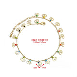 Evil Eye Charm Tassel Anklet Adjustable Foot Chain Bead Beach