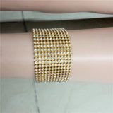 Coppery Bohemia Rhinestone Anklet for Nightclub High-heeled Shoes
