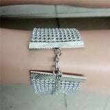 Coppery Bohemia Rhinestone Anklet for Nightclub High-heeled Shoes