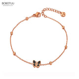 CZ Crystal Shell Butterfly Charm Anklet Foot Jewelry BA20009
