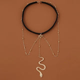 Metal Beaded Chain Thigh Chain For Lady Big Snake Pendants Leg Chain