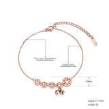 Chinese Ethnic Coins And Bells Charm Anklet Stainless Steel Foot Jewelry
