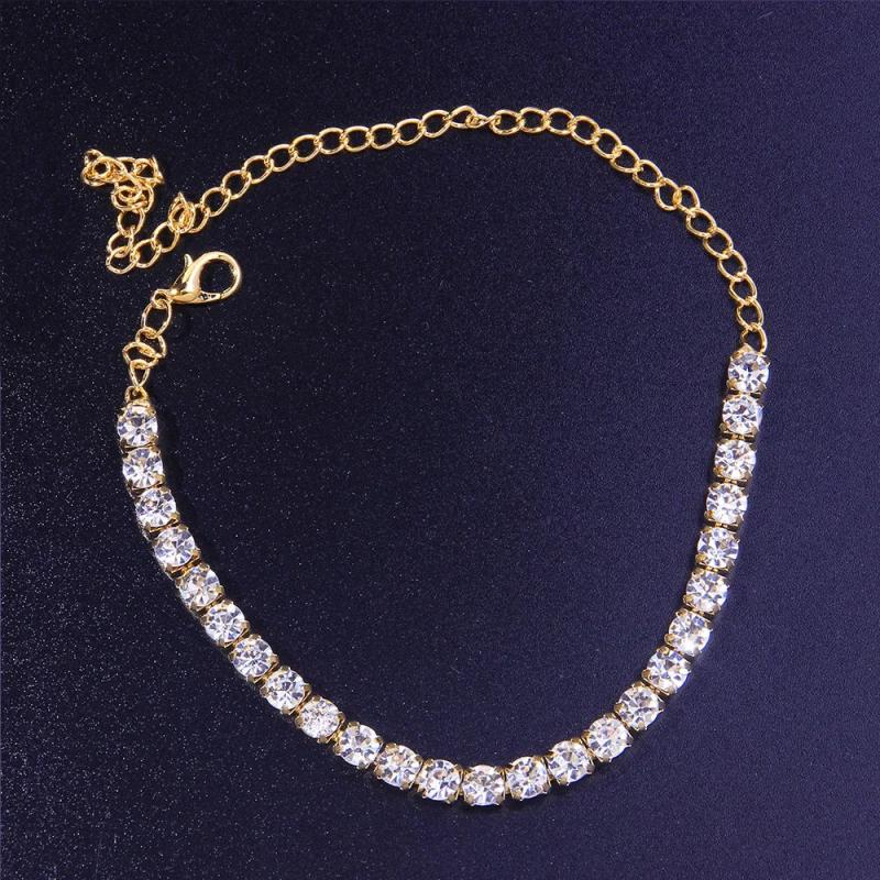 Crystal Tennis Chain Anklet Bracelet for Women