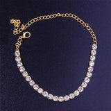 Crystal Tennis Chain Anklet Bracelet for Women