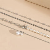 Bohemia Layer Tennis Chain Anklet Set for Women