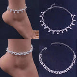 Bling Crystal Cross Anklet Bracelet Foot Chain