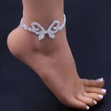 Bling Crystal Cross Anklet Bracelet Foot Chain