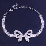 Bling Crystal Cross Anklet Bracelet Foot Chain