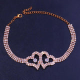 Bling Crystal Cross Anklet Bracelet Foot Chain