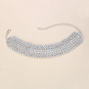 Summer Beach Rhinestone Charm Anklets Foot Jewelry for Women
