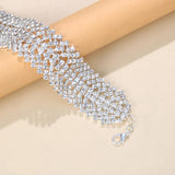 Summer Beach Rhinestone Charm Anklets Foot Jewelry for Women