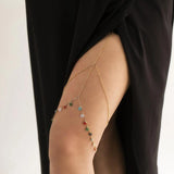 Women's Personality Thigh Chain Multilayer Metal Chain Pendant Leg Chain