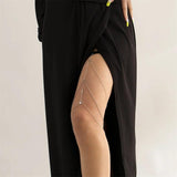 Women's Personality Thigh Chain Multilayer Metal Chain Pendant Leg Chain
